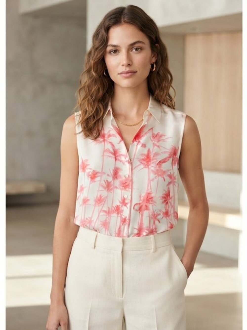 Equipment 100 % silk sleeveless blouse size XS